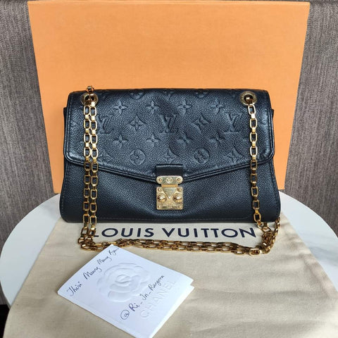 LV Black Monogram Empreinte Leather