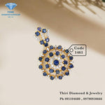 Sapphire Locket No - 1461