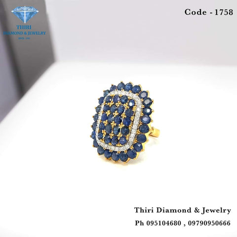 Sapphire Ring No - 1758