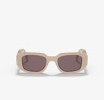 Prada PR 17Ws 49 Purple Brown & Powder Sunglasses