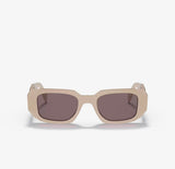 Prada PR 17Ws 49 Purple Brown & Powder Sunglasses