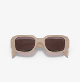 Prada PR 17Ws 49 Purple Brown & Powder Sunglasses