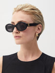 Celine Triomphe 01 Sunglasses In Acetate Black